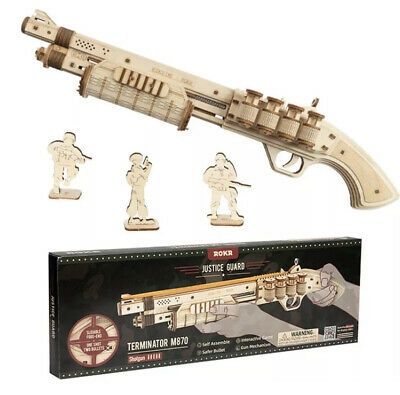 ROKR 3D Puzzle Justice Guard Rubber Band Shotgun Terminator M870