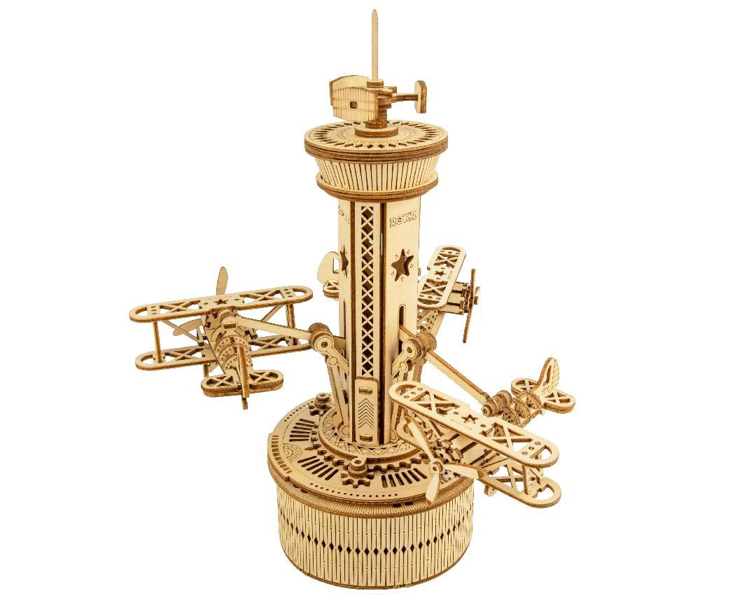 DIY Music Box Airplane Control Tower