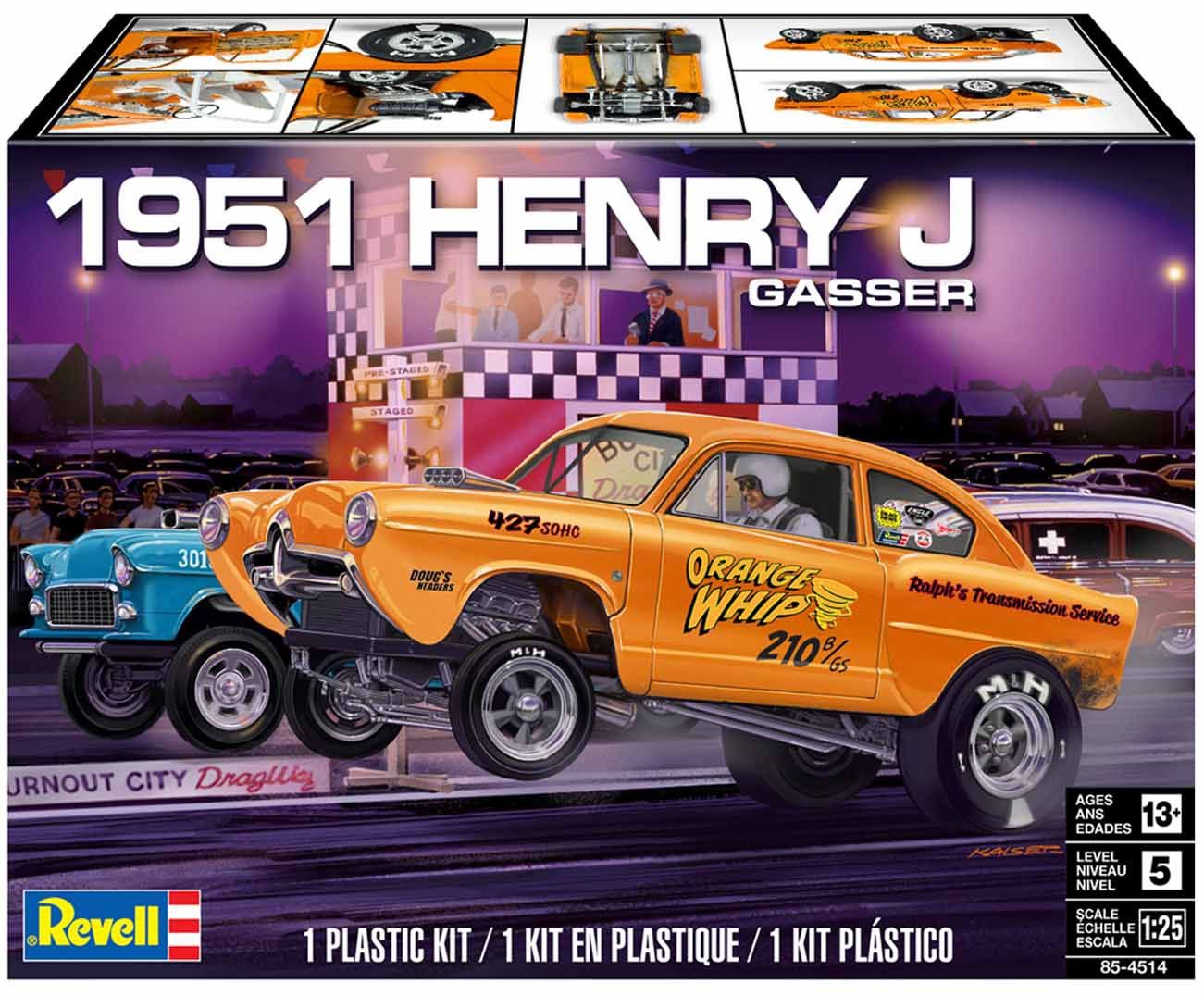1951 Henry J Gasser 1/24 Model Car Kit #4514 by Revell