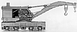 120 Ton Steam Wrecking Crane Car [HO] #4010 by Tichy Train Group