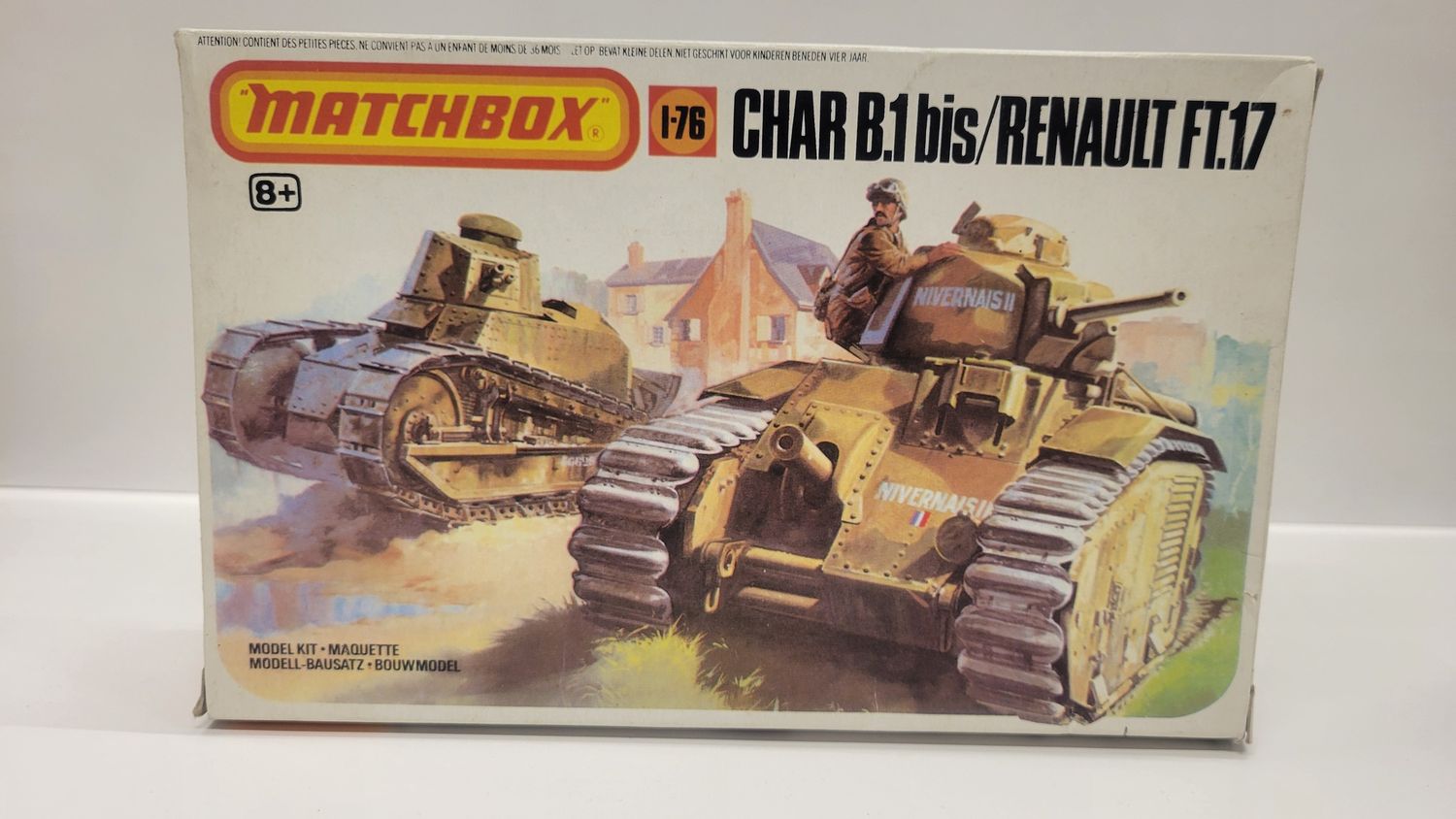 (Pre Owned) Char B.1 bis/ Renault FT.17 1/76 #PK-176