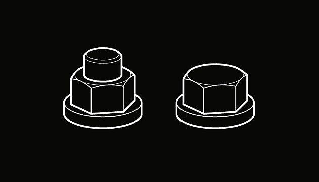Large Nuts and Hex Bolts Set B SPS-006 - Supplies Series by Meng