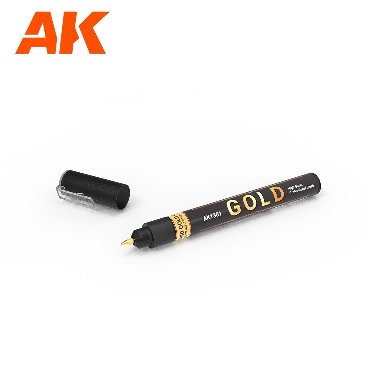 AK Interactive Metallic Liquid Markers (Assorted), Colour: Gold AK1301