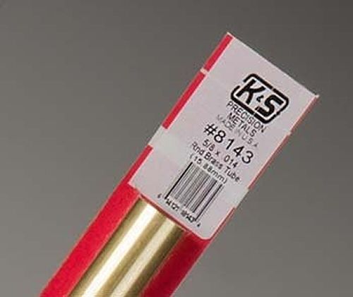 K&amp;S Round Brass Tube - 5/8" OD KSE8143