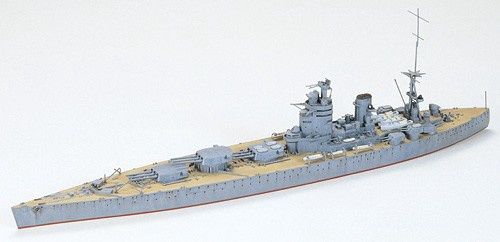British Battleship HMS Rodney 1/700 Model Ship Kit #77502 by Tamiya
