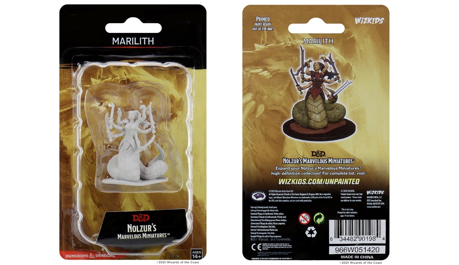 D&amp;D Unpainted Mini - Marilith
