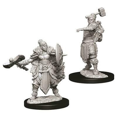 D&amp;D Unpainted Mini - Female Half-Orc Barbarian 73703
