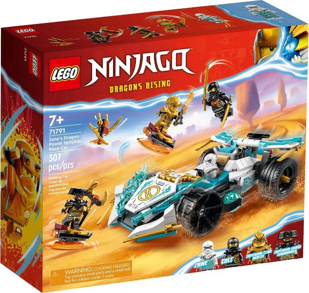 Lego Ninjago: Zane's Dragon Power Spinjitzu Race Car 71791