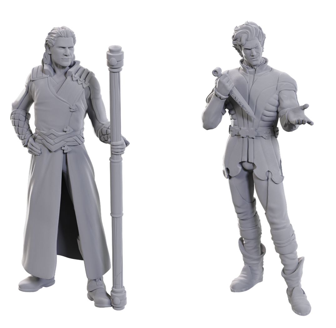 D&amp;D Unpainted Mini - Special Edition Baldur's Gate 3 - Gale &amp; Astarion