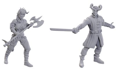 D&amp;D Unpainted Mini - Special Edition Baldur's Gate 3 - Wyll &amp; Karlach