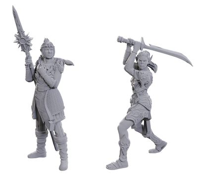 D&amp;D Unpainted Mini - Special Edition Baldur's Gate 3 - Lae'zel &amp; Shadowheart