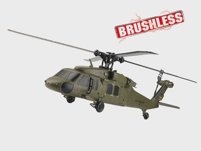 RC-Pro 4-Channels Brushless Black-Hawk R/C Helicopter - RTF K170