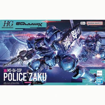 HG GQuuuuuuX 1/144 MS-06-SSP Police Zaku (GQ) #5068566 by Bandai