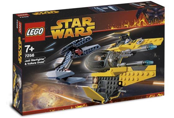 Lego Star Wars: Jedi Starfighter &amp; Vulture Droid 7256 (box has some creasing and wear)