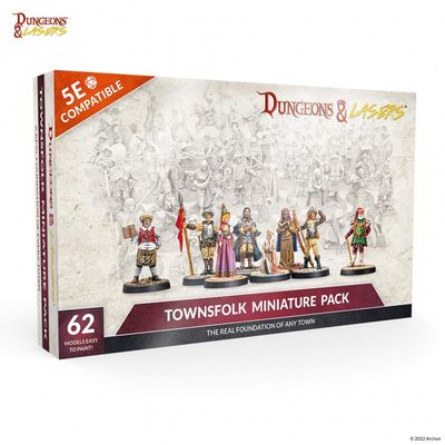 Archon Studio Dungeons and Lasers: Townsfolk Miniature Pack