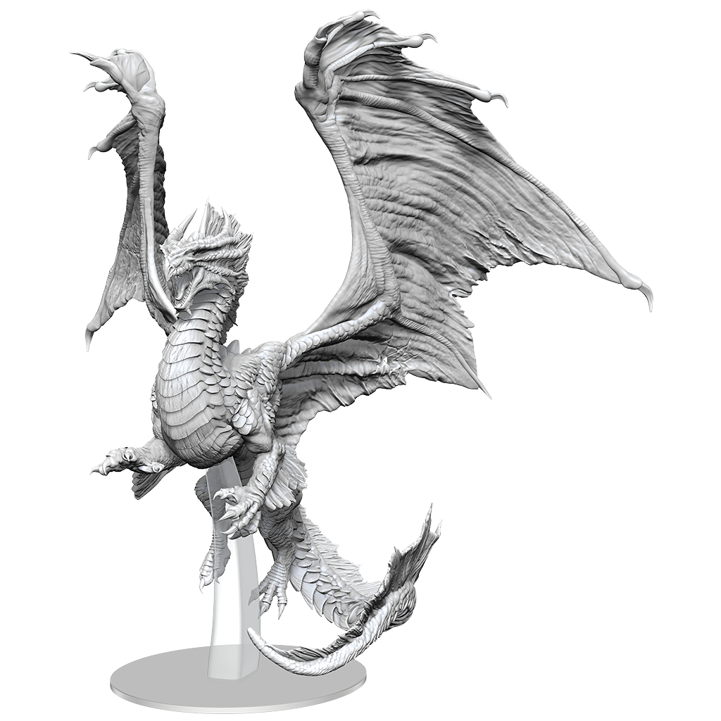 D&amp;D Unpainted Mini - Adult Bronze Dragon 90565
