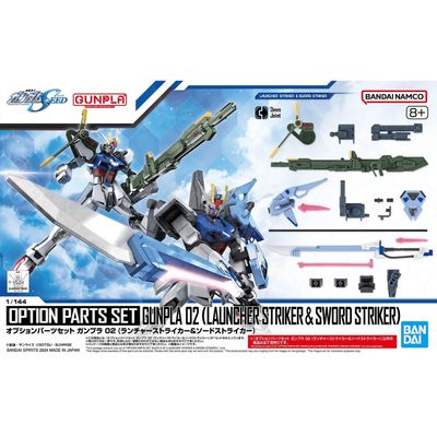 Option Parts Set Gunpla #02 1/144 Launcher Striker &amp; Sword Striker #5066693 by Bandai