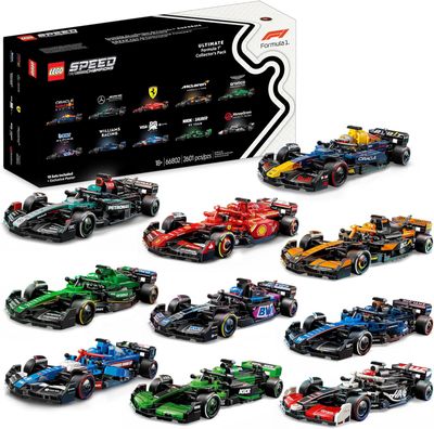 Lego Speed Champions: Bundle Pack (Sets 77242, 77243, 77244, 77245, 77246, 77247, 77248, 77249, 77250, and 77251) - Ultimate Formula 1 Collector's Pack 66802
