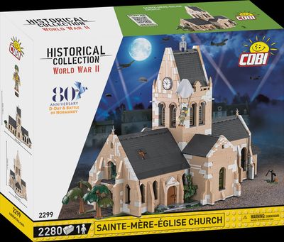 Cobi Historical Collection WWII: Church Sainte-Mere-Eglise June 6 1944 D-Day 2255 PCS