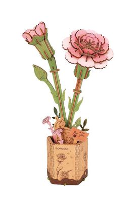 Rowood Wooden Bloom Craft Pink Carnation