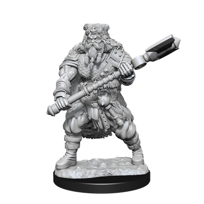 D&amp;D Unpainted Mini - Human Barbarian - Male 90224
