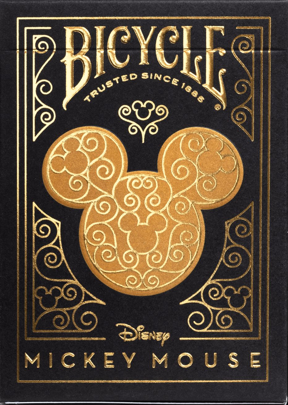 Bicycle - Disney Black/Gold Mickey