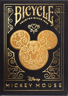 Bicycle - Disney Black/Gold Mickey