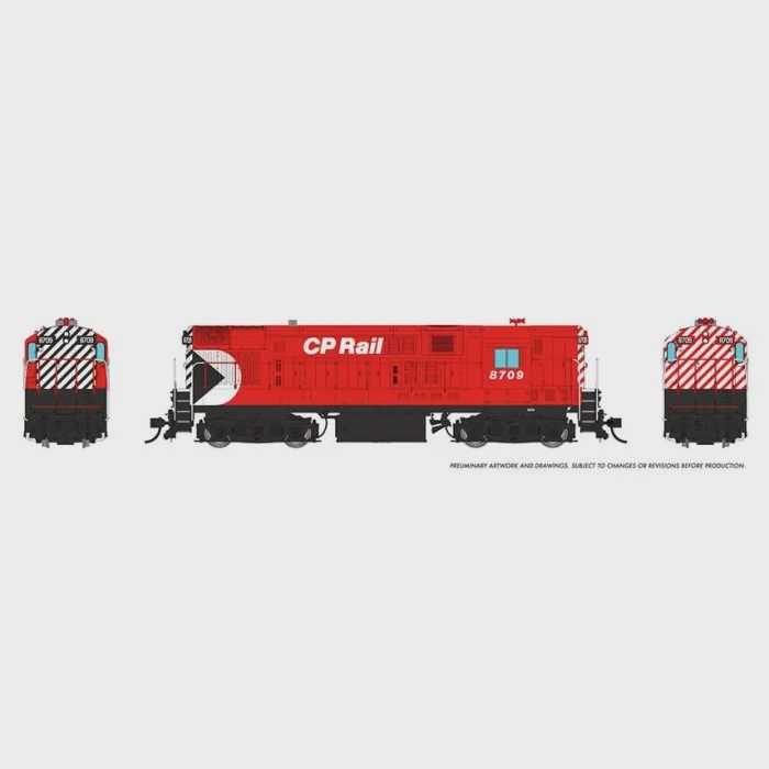 Rapido HO H16-44 (DC/DCC/Sound): CP Rail - Action Red Scheme: #8712 - 044539
