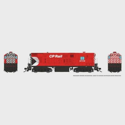 Rapido HO H16-44 (DC/DCC/Sound): CP Rail - Action Red Scheme: #8712 - 044539