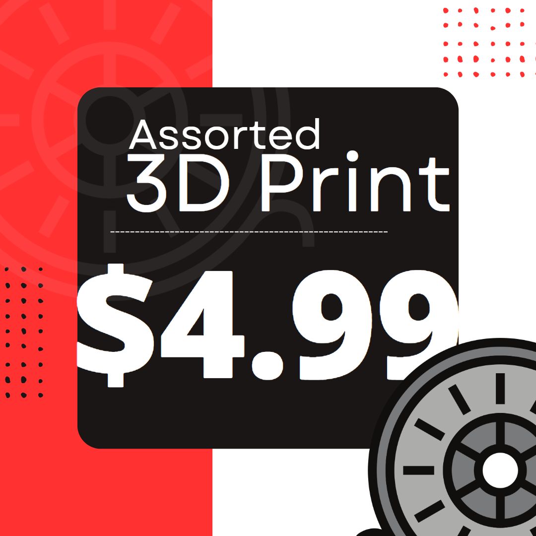 3D Printed Product - Assorted, Retail: $4.99