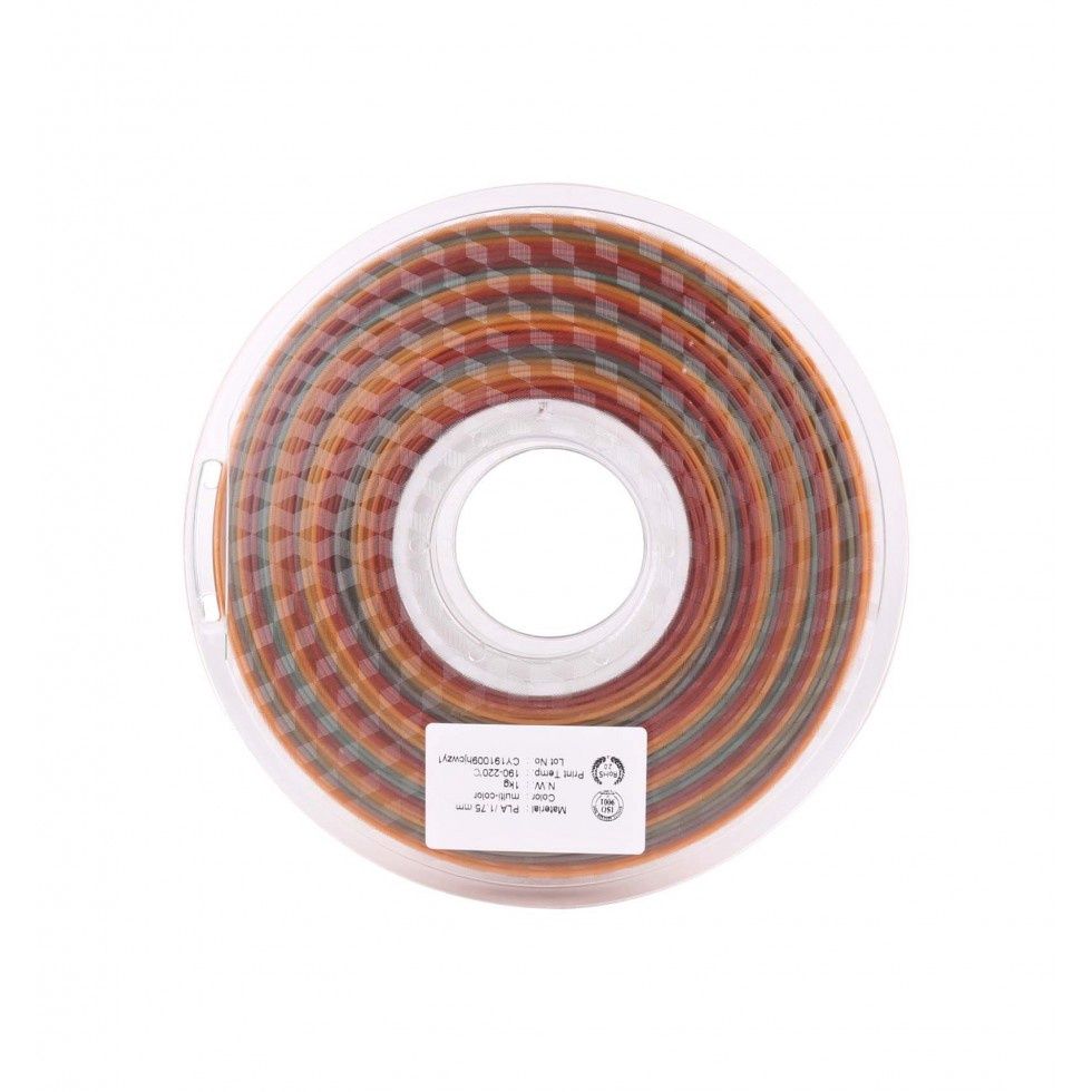 Hello3D Rainbow PLA 1kg, Colour: Rainbow