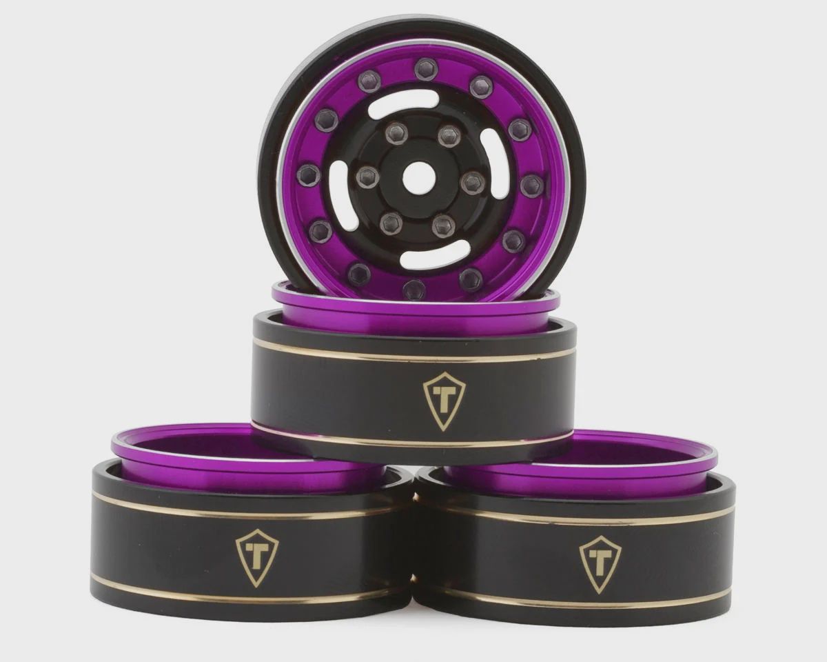 Treal Hobby Type F 1.0" Deep Dish Beadlock Wheels (4) (22.7) - Assorted Colours
