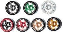 Wheels (4): 1.9" - Aluminum Assorted Colours HDTCW03002, Colour: Black Green HDTCW03002B