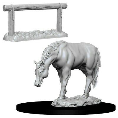 D&amp;D Unpainted Mini - Horse and Hitch 73862