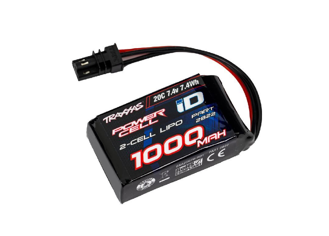 Traxxas 1000mAh 2S 7.4V 20C LiPo Battery (fits TRX-4M) - TRA2822