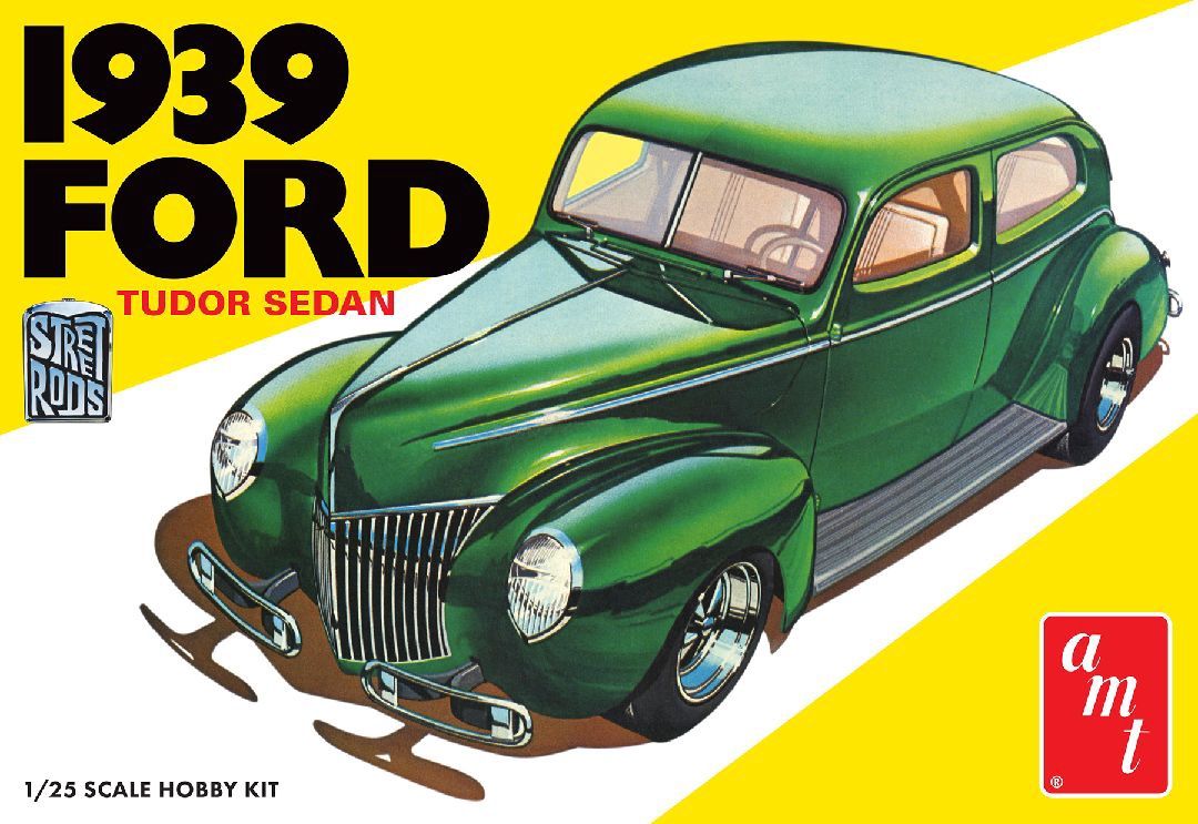 1939 Ford Sedan Street Rod Series Model Car Kit 1/25 #1434 by AMT