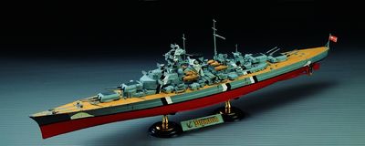 German Battleship Bismarck 1/800 Model Ship Kit #14218 by Academy