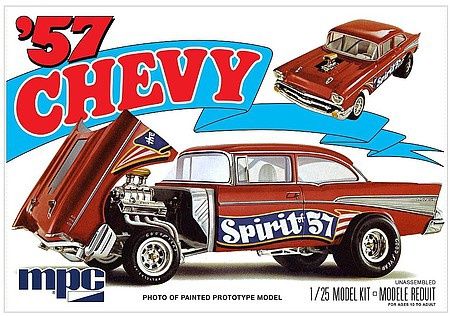 1957 Chevrolet Bel Air 1/25 Model Car Kit #904 by MPC