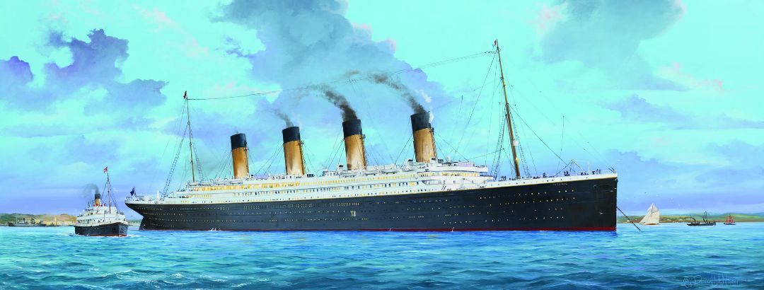 Titanic with LED Light Set 1/200 Model Ship Kit #3719 by Trumpeter