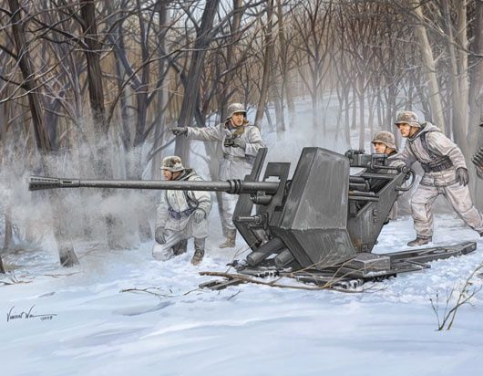 FLAK 37 (German 3.7cm anti-aircraft gun) 1/35 by Trumpter