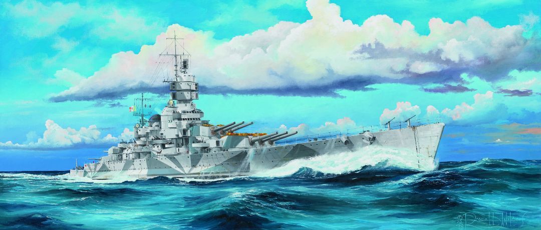 Italian Navy Battleship RN Vittorio Veneto 1940 1/350 #05320 by Trumpeter