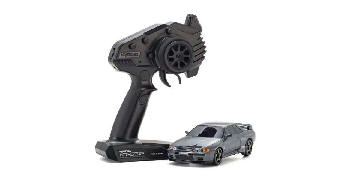 Kyosho MA-020 AWD Mini-Z 1/28 ReadySet w/Nissan Skyline GT-R Nismo (R32) Body (Gun Metal) w/KT-531P 2.4GHz Radio