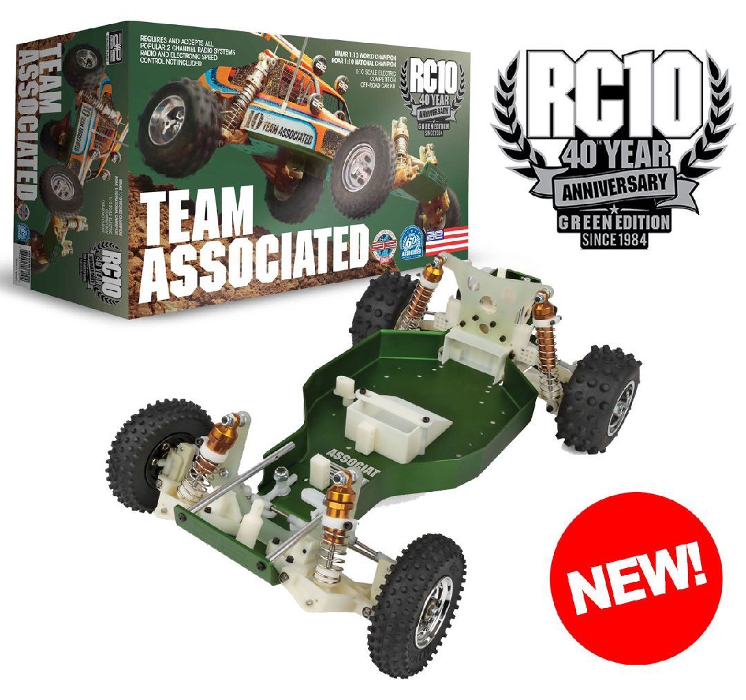 Team Associated RC10 40th Anniversary 1/10 Electric 2WD Buggy Kit (Green) (Limited Edition) - ASC6010