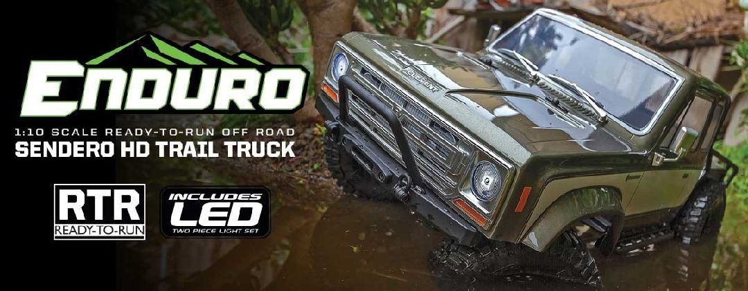Element RC Enduro Sendero HD Titanium Trail Truck 1/10 4x4 RTR Rock Crawler Combo w/2.4GHz Radio, Battery &amp; Charger - ASC40120C