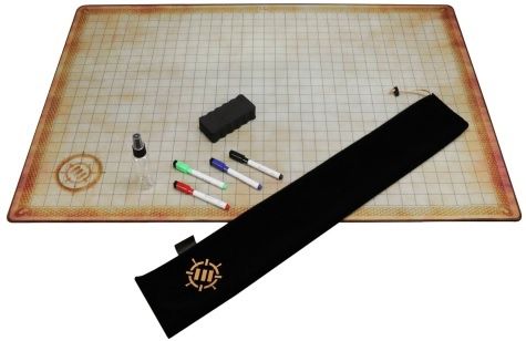 Accessory Power Enhance Tabletop Deluxe Rubber RPG Grid Mat Campaign Kit