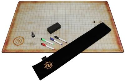 Accessory Power Enhance Tabletop Deluxe Rubber RPG Grid Mat Campaign Kit