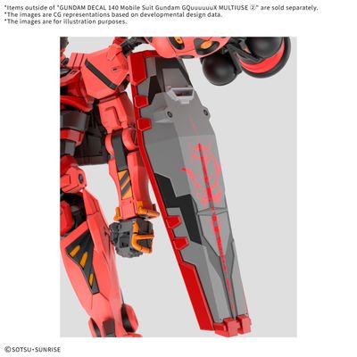 Gundam Decal - 140 Mobile Suit Gundam GQuuuuuuX Multiuse 2