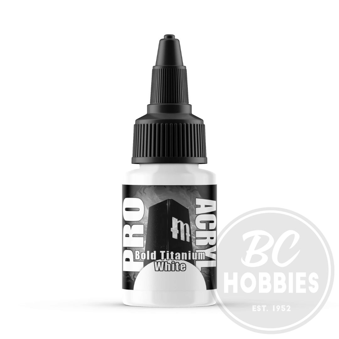 Monument Hobbies Pro Acryl Paint - Assorted Colours, Colour: Bold Titanium White MPA-001