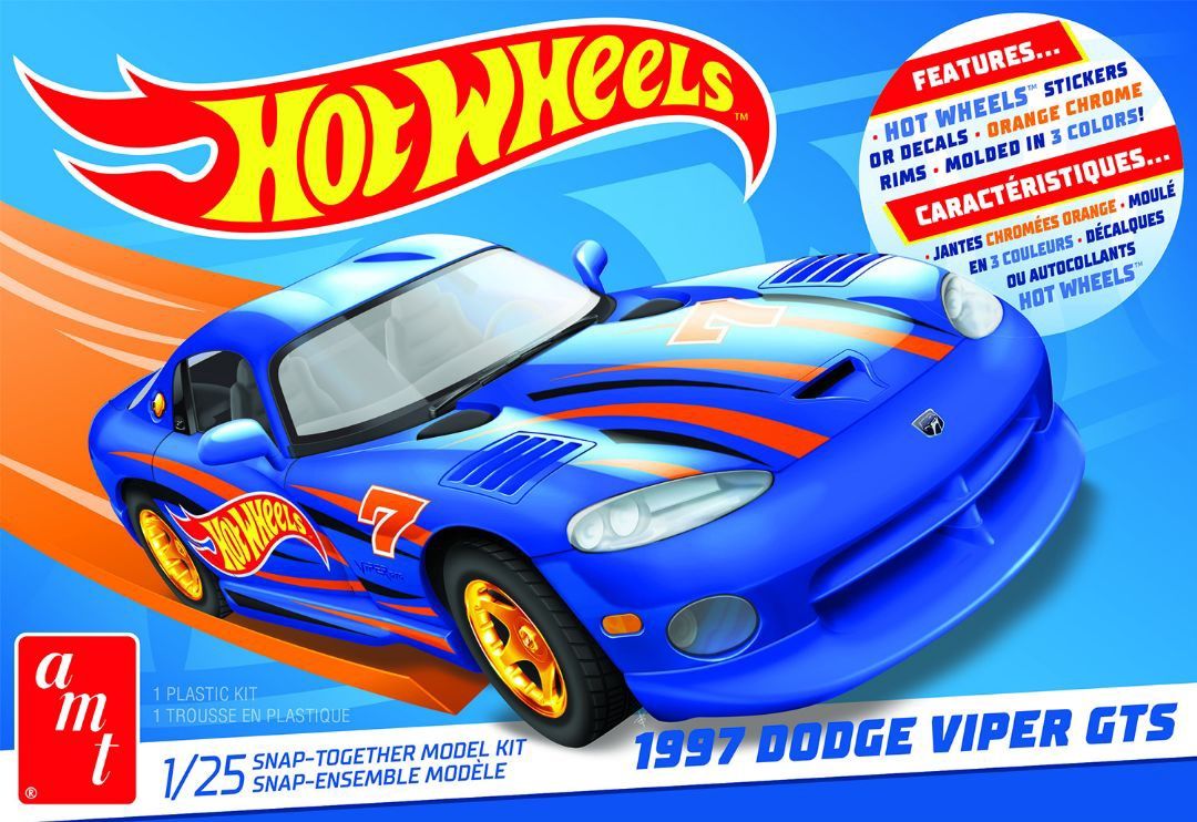 1997 Dodge Viper GTS (Hot Wheels) 1/25 #1349 by AMT