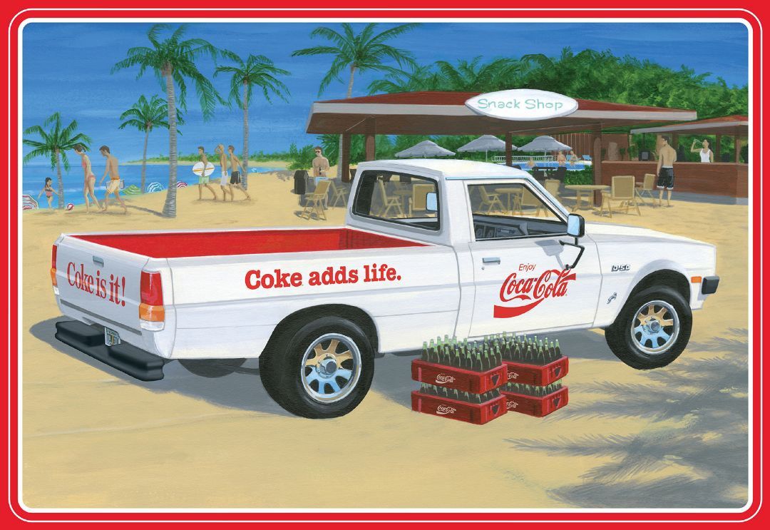 1982 Dodge Ram D-50 Pickup Coke 1/25 Model Car Kit #1306 by AMT